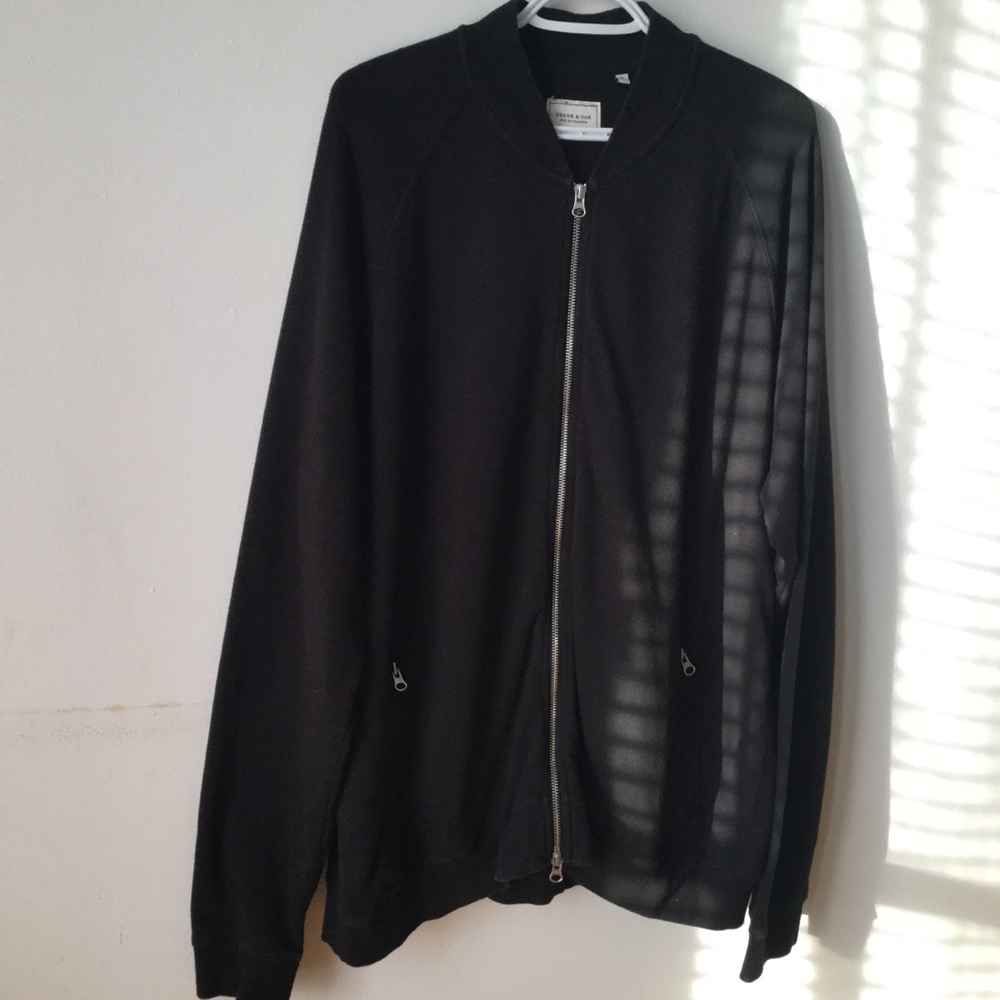 Black zip up sweater